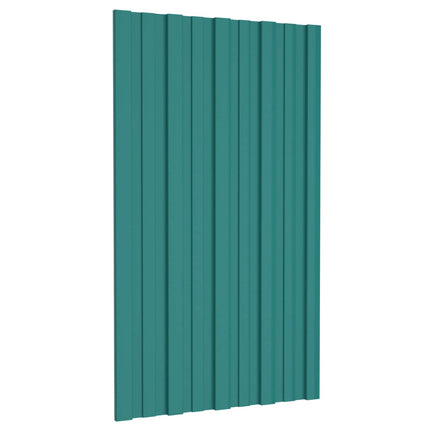 Takpanel 36 pcs Grön 80 x 45 cm Galvaniserat stål