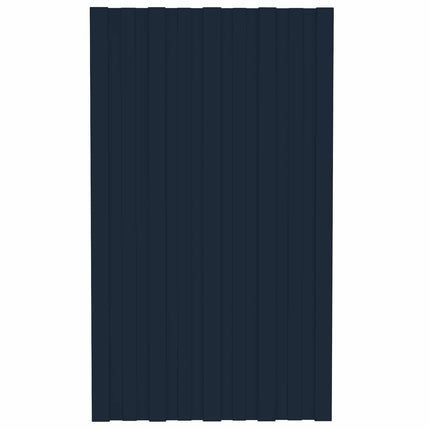 Takpanel 12 st Antracit 80 x 45 cm Galvaniserat stål