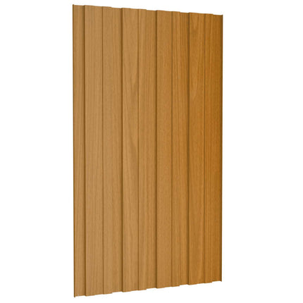 Takpanel 12 pcs Naturlig 80 x 45 cm Galvaniserat stål