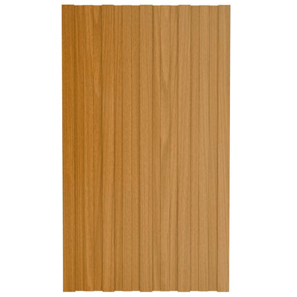 Takpanel 12 st Naturlig 80 x 45 cm Galvaniserat stål