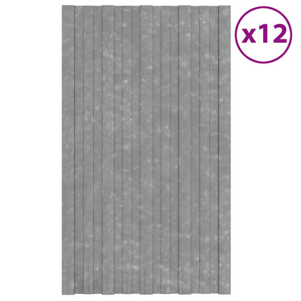 Takpanel 12 pcs Silver 80 x 45 cm Galvaniserat stål