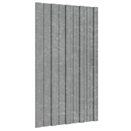 Takpanel 36 st Silver 80 x 45 cm Galvaniserat stål