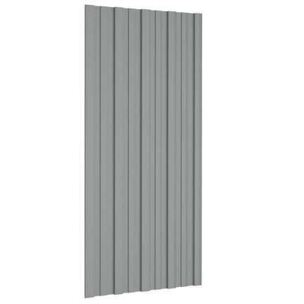 Takpanel 36 pcs Grå 100 x 45 cm Galvaniserat stål