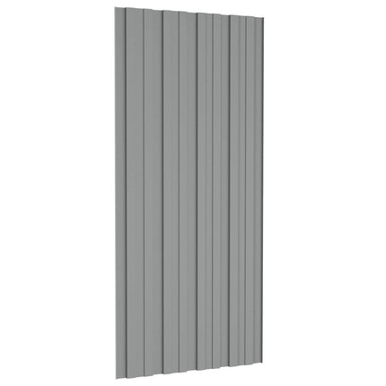 Takpanel 36 pcs Grå 100 x 45 cm Galvaniserat stål