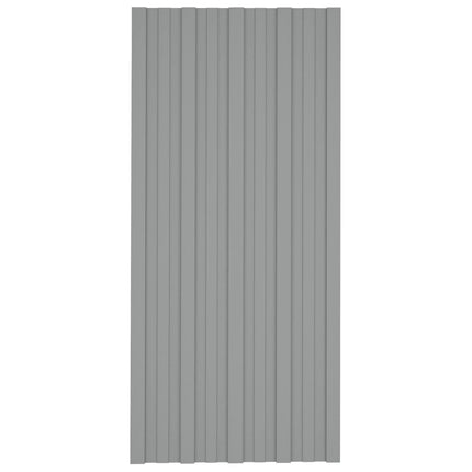 Takpanel 36 pcs Grå 100 x 45 cm Galvaniserat stål