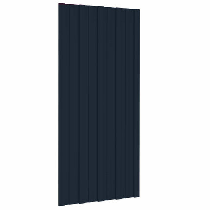 Takpanel 12 pcs Antracit 100 x 45 cm Galvaniserat stål