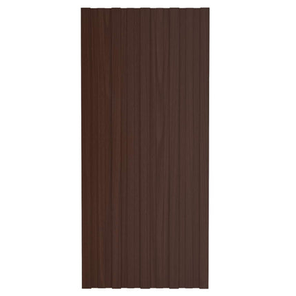Takpanel 12 pcs Brun 100 x 45 cm Galvaniserat stål