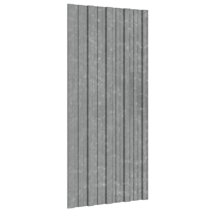 Takpanel 12 pcs Silver 100 x 45 cm Galvaniserat stål
