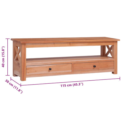 TV-bänk 115x30x40 cm massiv mahogny