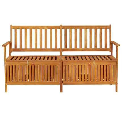 Förvaringsbänk 148 cm massivt akaciaträ