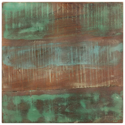 Sidobord med hjul 40x40x42 cm massivt återvunnet trä