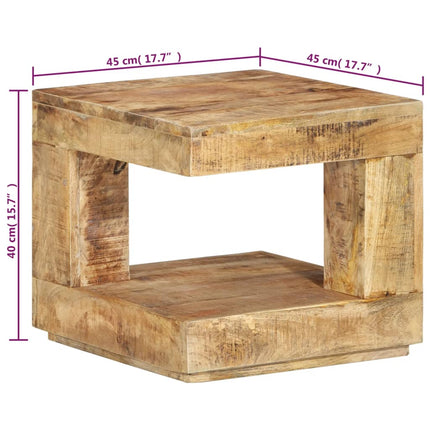 Soffbord 45x45x40 cm massivt mangoträ