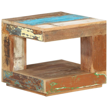 Soffbord 45x45x40 cm massivt återvunnet trä