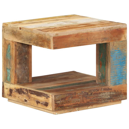 Soffbord 45x45x40 cm massivt återvunnet trä