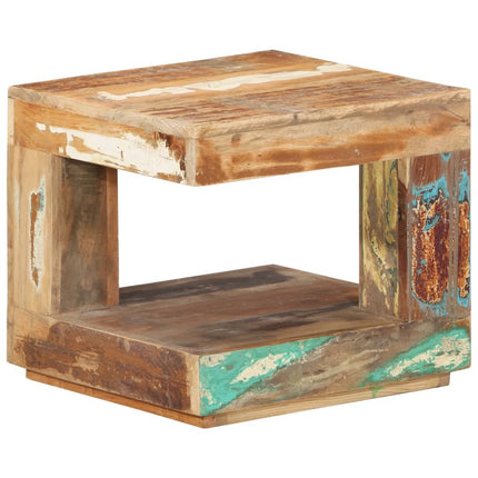 Soffbord 45x45x40 cm massivt återvunnet trä