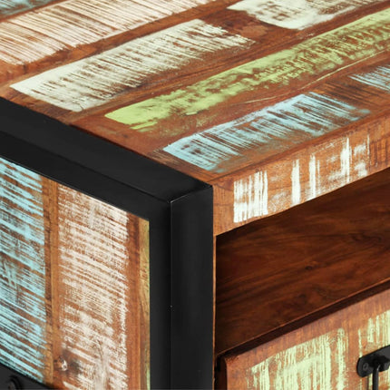 Soffbord 100x50x41 cm massivt återvunnet trä