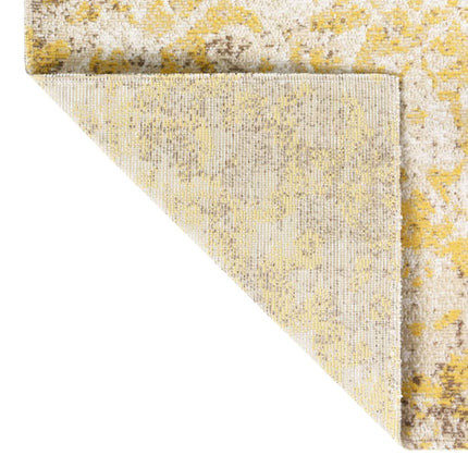 Utomhusmatta plattvävd 80x150 cm gul