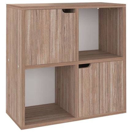Bokhylla grå sonoma-ek 60x27,5x59,5 cm konstruerat trä