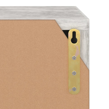 TV-bänk betong 88,5x27,5x30,5 cm konstruerat trä