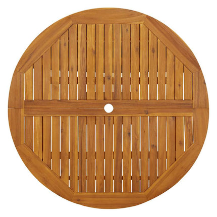 Hopfällbart trädgårdsbord 110 cm massivt akaciaträ