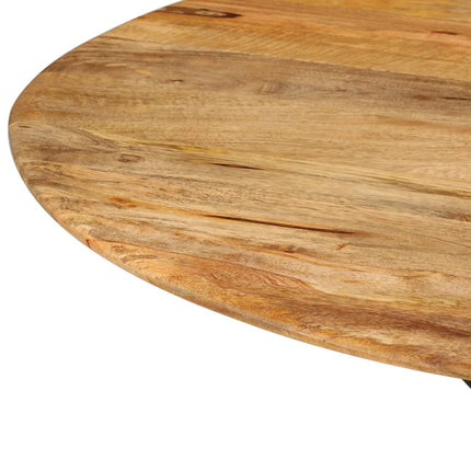 Matbord Ø110x78 cm massivt mangoträ och stål