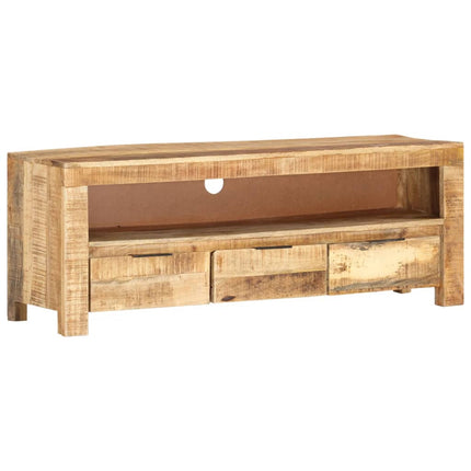 Tv-bänk 110x30x40 cm grovt mangoträ