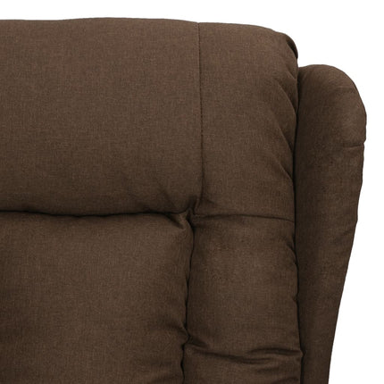Reclinerfåtölj brun tyg