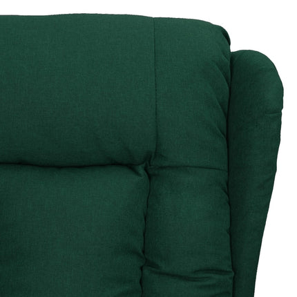 Reclinerfåtölj mörkgrön tyg