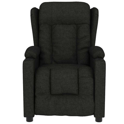 Massagefåtölj svart tyg