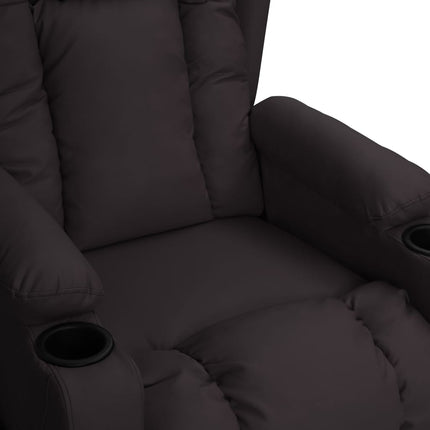Reclinerfåtölj svart konstläder