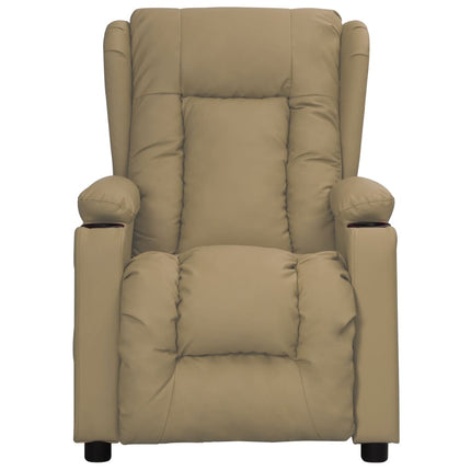 Reclinerfåtölj cappuccino konstläder