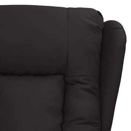 Massagefåtölj svart konstläder