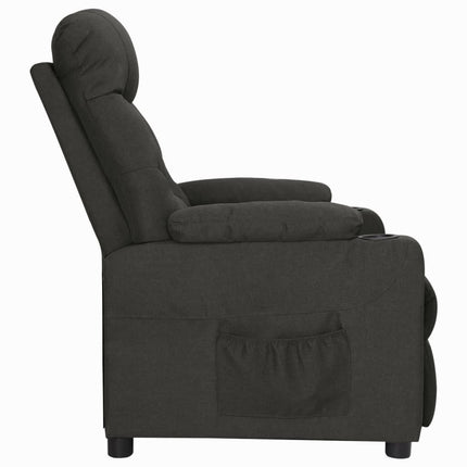 Reclinerfåtölj svart tyg