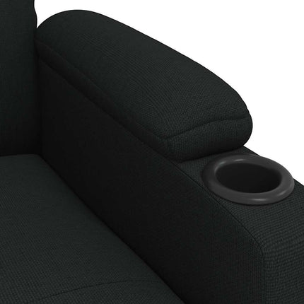 Reclinerfåtölj svart tyg