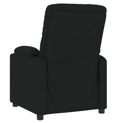 Massagefåtölj svart tyg