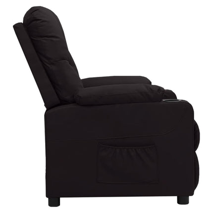 Reclinerfåtölj svart konstläder