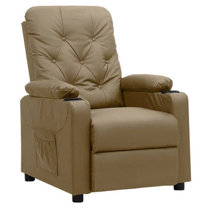 Reclinerfåtölj cappuccino konstläder