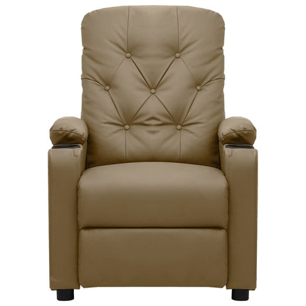 Reclinerfåtölj cappuccino konstläder
