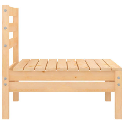 Loungegrupp för trädgården 4 delar massiv furu