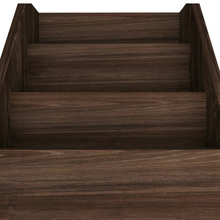 Tidningsställ för barn rökig ek 71x30x78,5 cm konstruerat trä