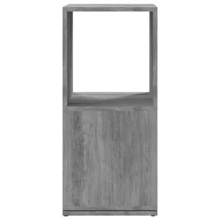 Roterande hylla betonggrå 34,5x34,5x75,5 cm konstruerat trä