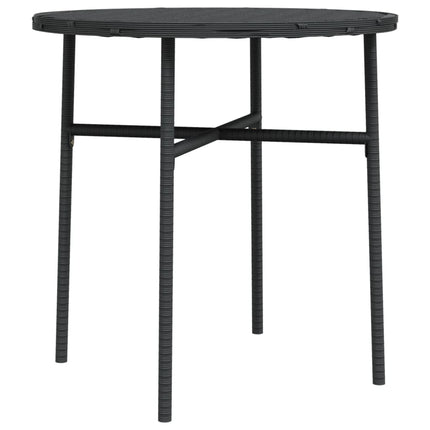 Trädgårdsbord svart 45 cm konstrotting