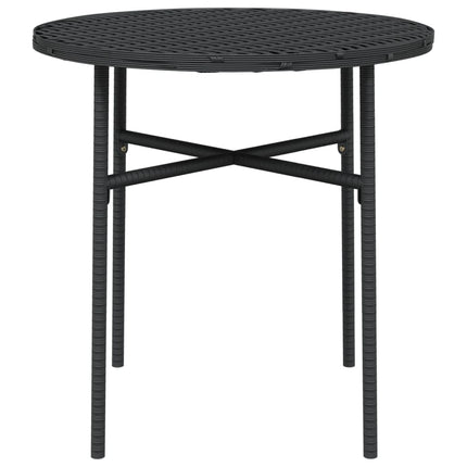 Trädgårdsbord svart 45 cm konstrotting