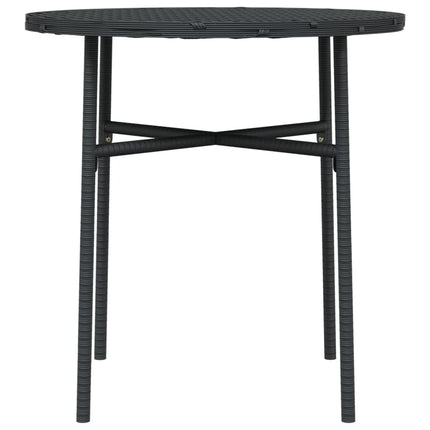 Trädgårdsbord svart 45 cm konstrotting