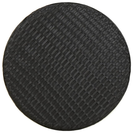 Trädgårdsbord svart 45 cm konstrotting