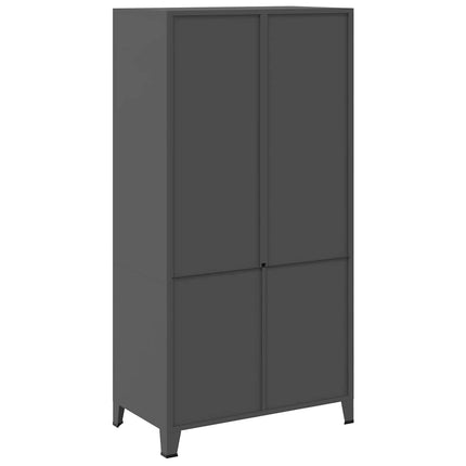 Garderob industriell antracit 90x50x180 cm metall