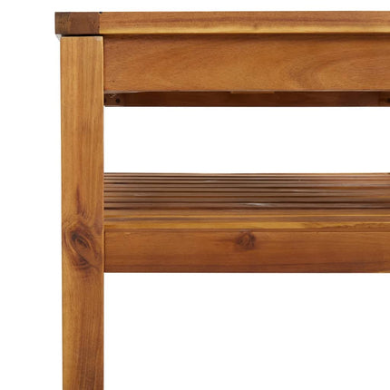 Loungegrupp med dynor 4 delar massivt akaciaträ