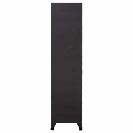 Förvaringsskåp antracit och vit 90x40x180 cm stål