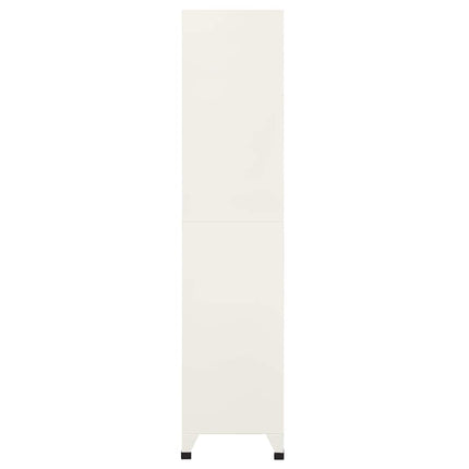 Förvaringsskåp grå och blå 90x40x180 cm stål