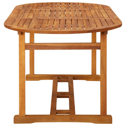 Matgrupp för trädgården 7 delar 180x90x75 cm massivt akaciaträ